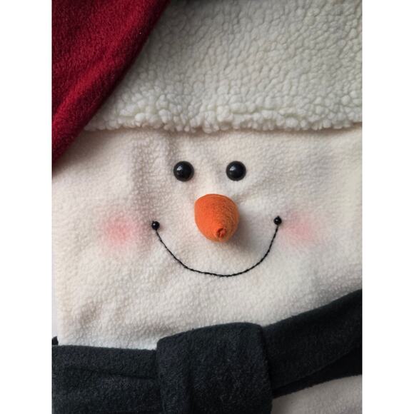 Prima Two Feet Long Snowman Stocking with Cardinal - Picture 3 of 9